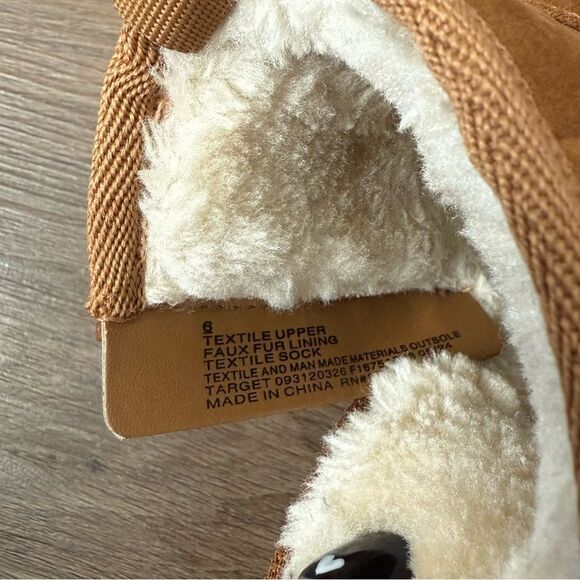 Cat & Jack Tan Faux Suede Winter Boots – Toddler Size 6 - Picture 4 of 12